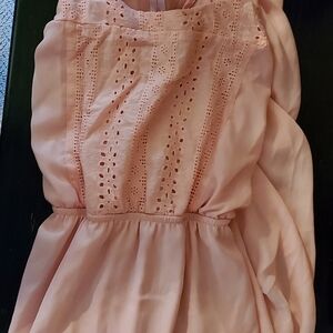 Charming Pink Eyelet Dress